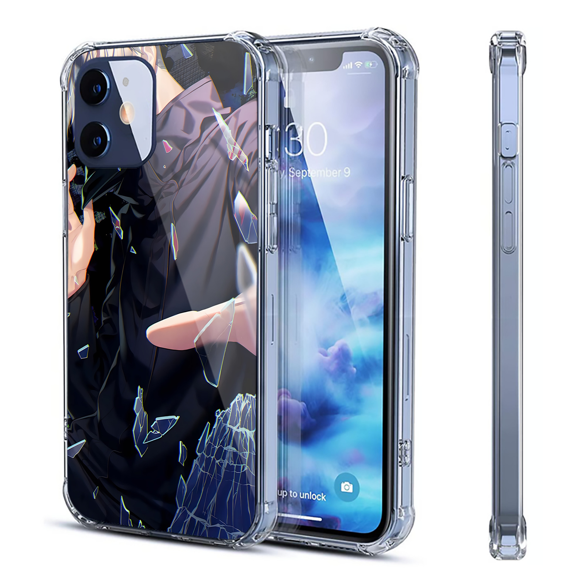 （画像用） 呪術廻戦 Jujutsu Kaisen 【iPhone 12シリーズ対応】透明スマホケース（クリアソフトケース）